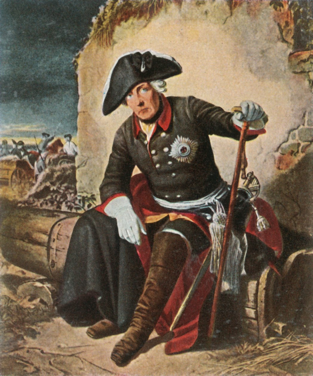 Fridrich Veliký po bitvě u Kolína, 18. června 1757, 1936. od Unbekannt