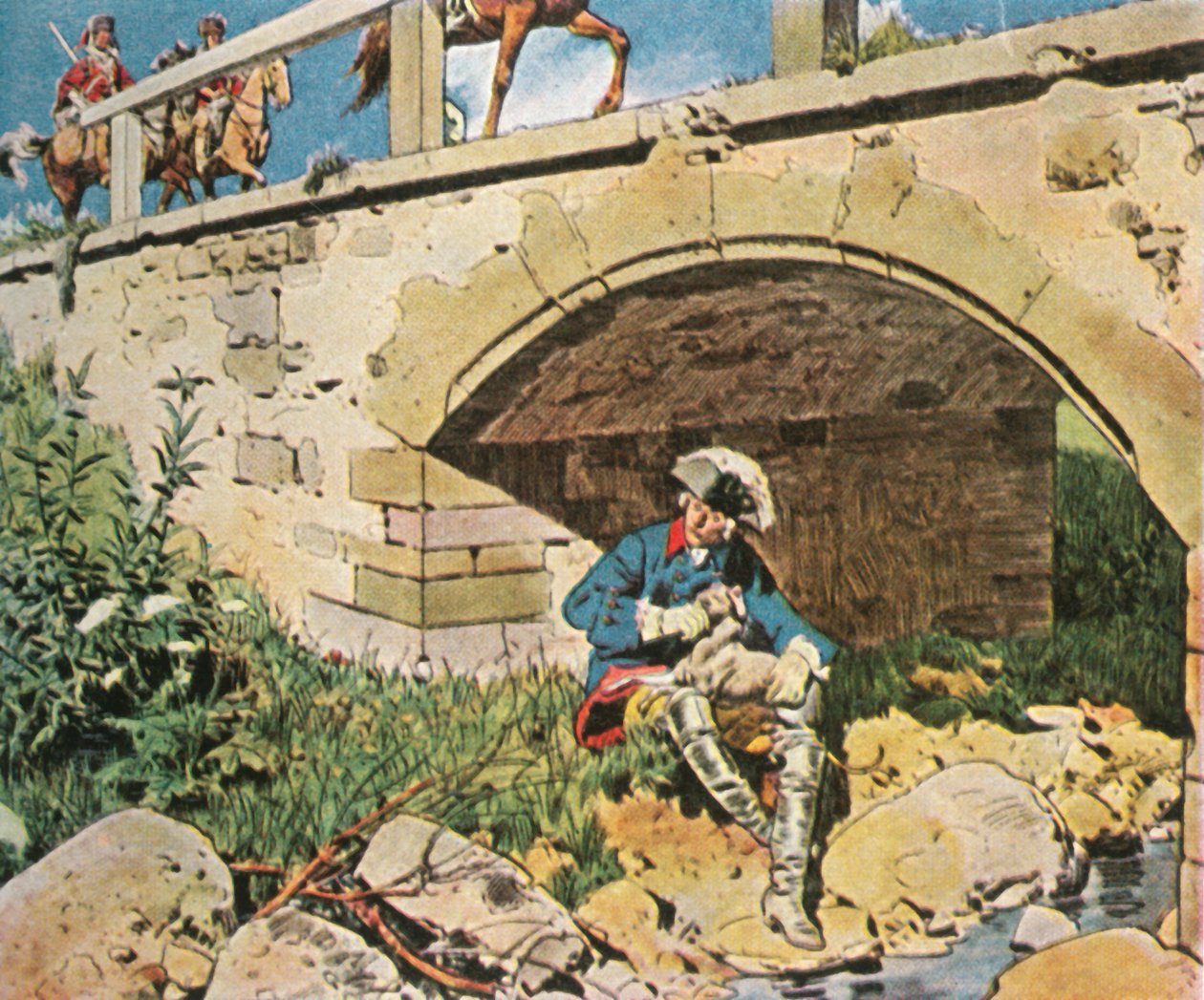 Frederick Veliký se vyhýbá zajetí, 1745, 1936. od Unbekannt