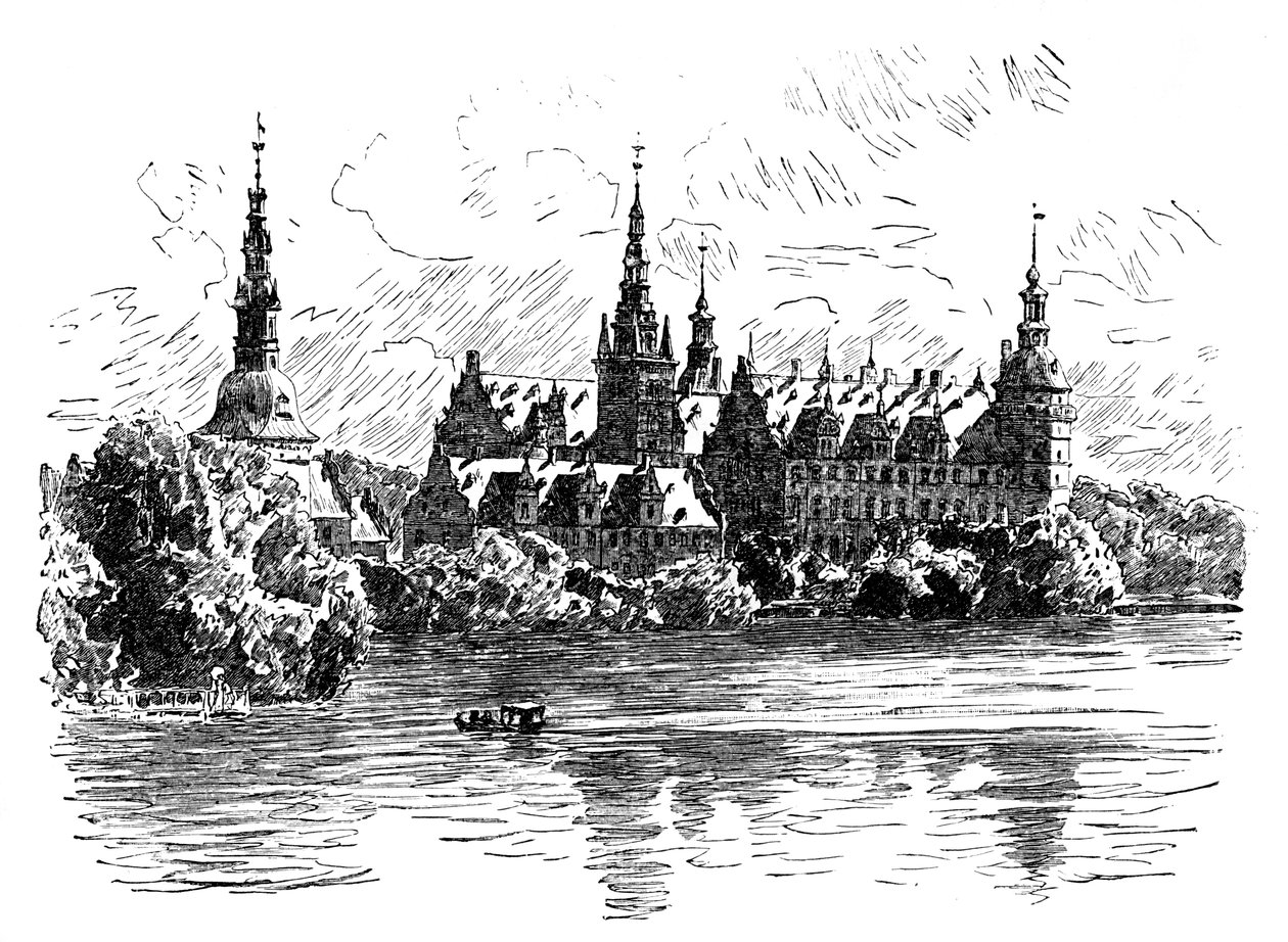Zámek Frederiksborg, Hillerod, Dánsko od Unbekannt