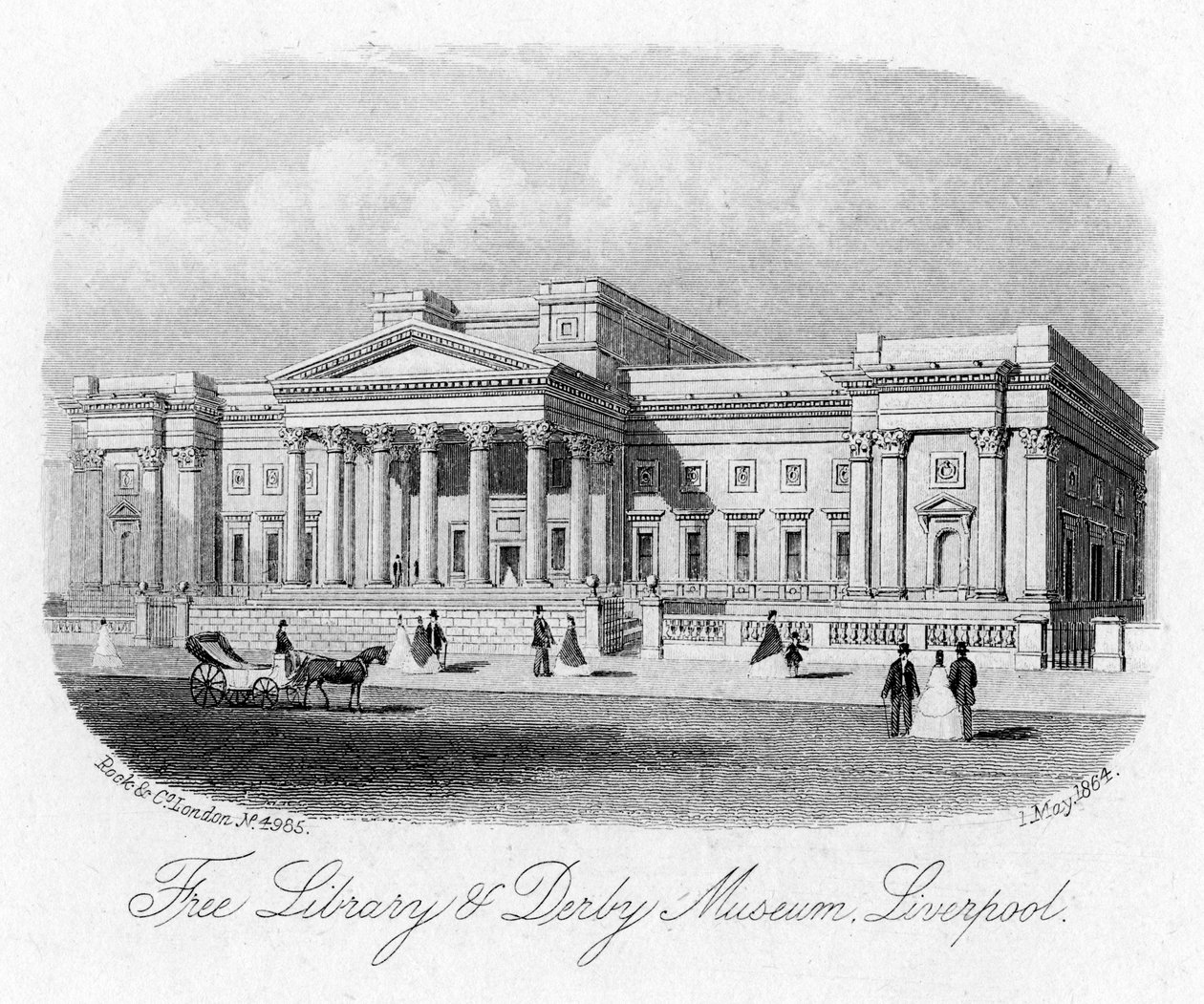 Free Library and Derby Museum, Liverpool, 1. května 1864 od Unbekannt
