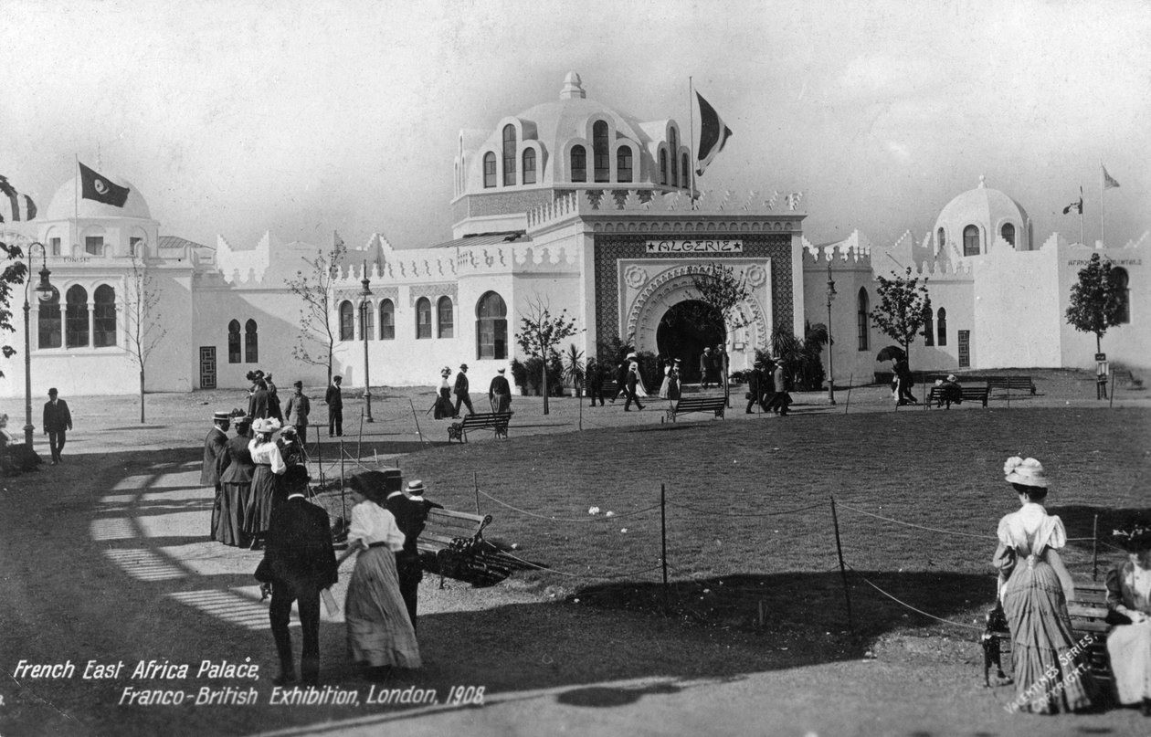 Francouzský palác východní Afriky, francouzsko-britská výstava, Londýn, 1908 od Unbekannt