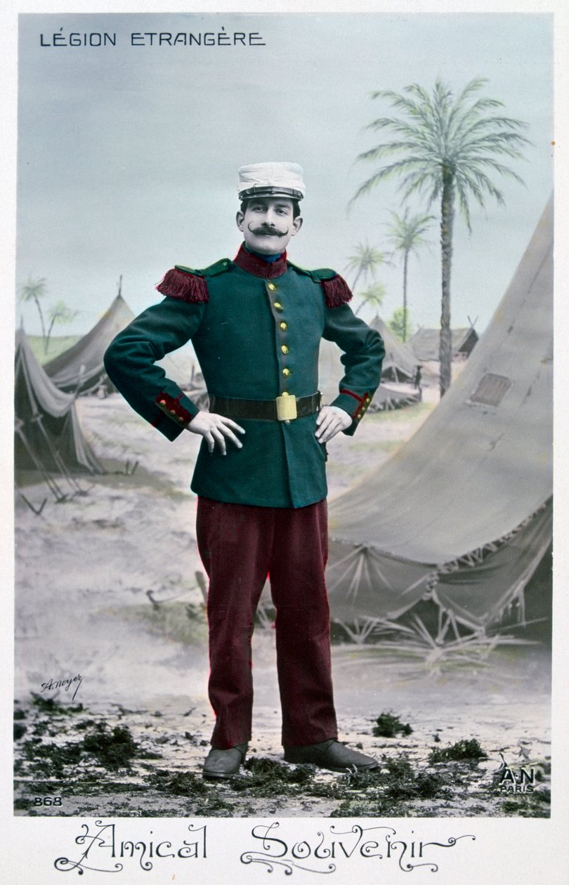 Pohlednice Francouzské cizinecké legie, c1900 od Unbekannt