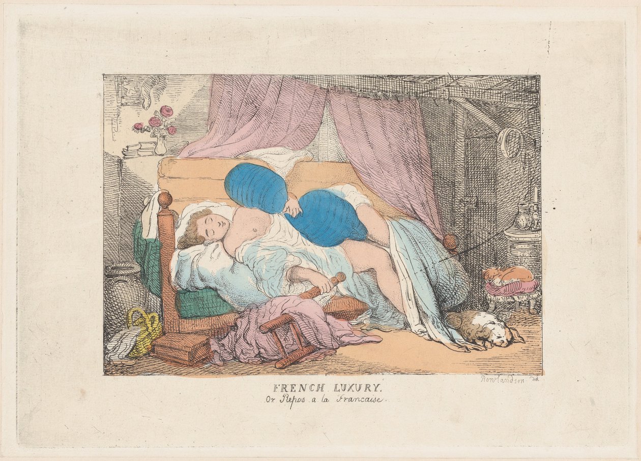 Francouzský luxus, nebo Repos a la Francaise, 1800-20., 1800-20. od Unbekannt