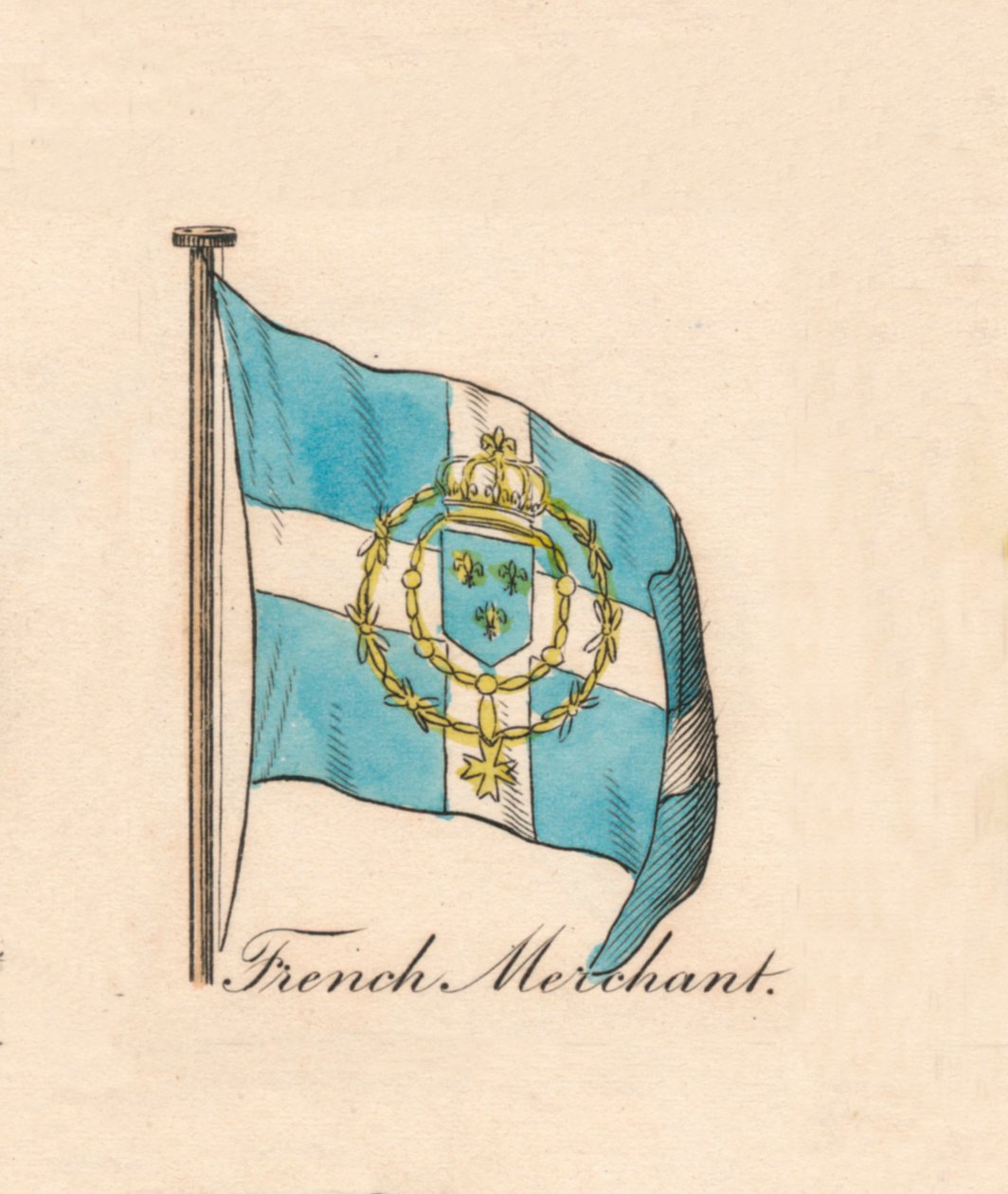 Francouzský obchodník, 1838 od Unbekannt