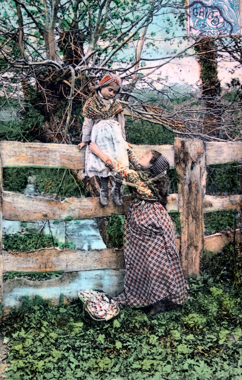 Francouzská pohlednice, c1900 od Unbekannt