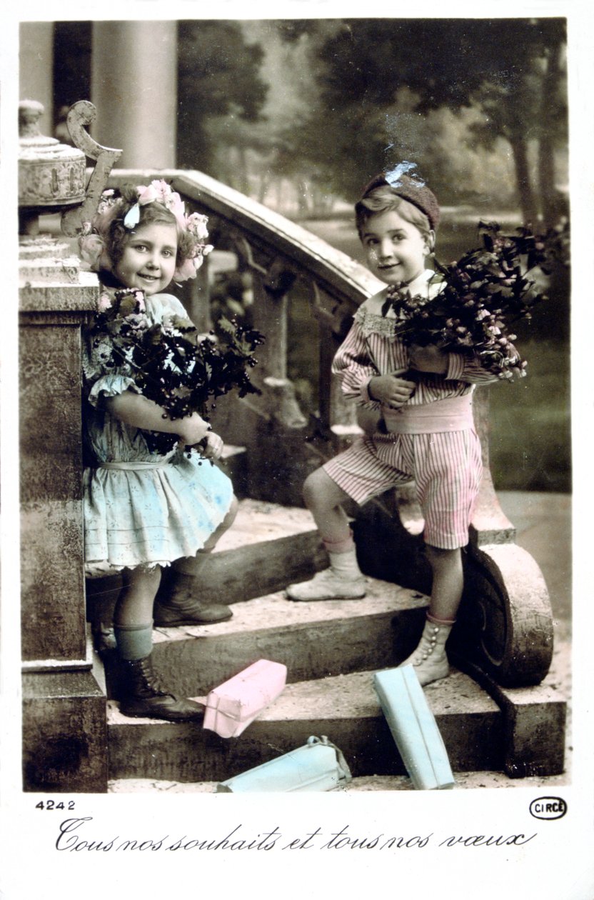 Francouzská pohlednice, c1900 od Unbekannt