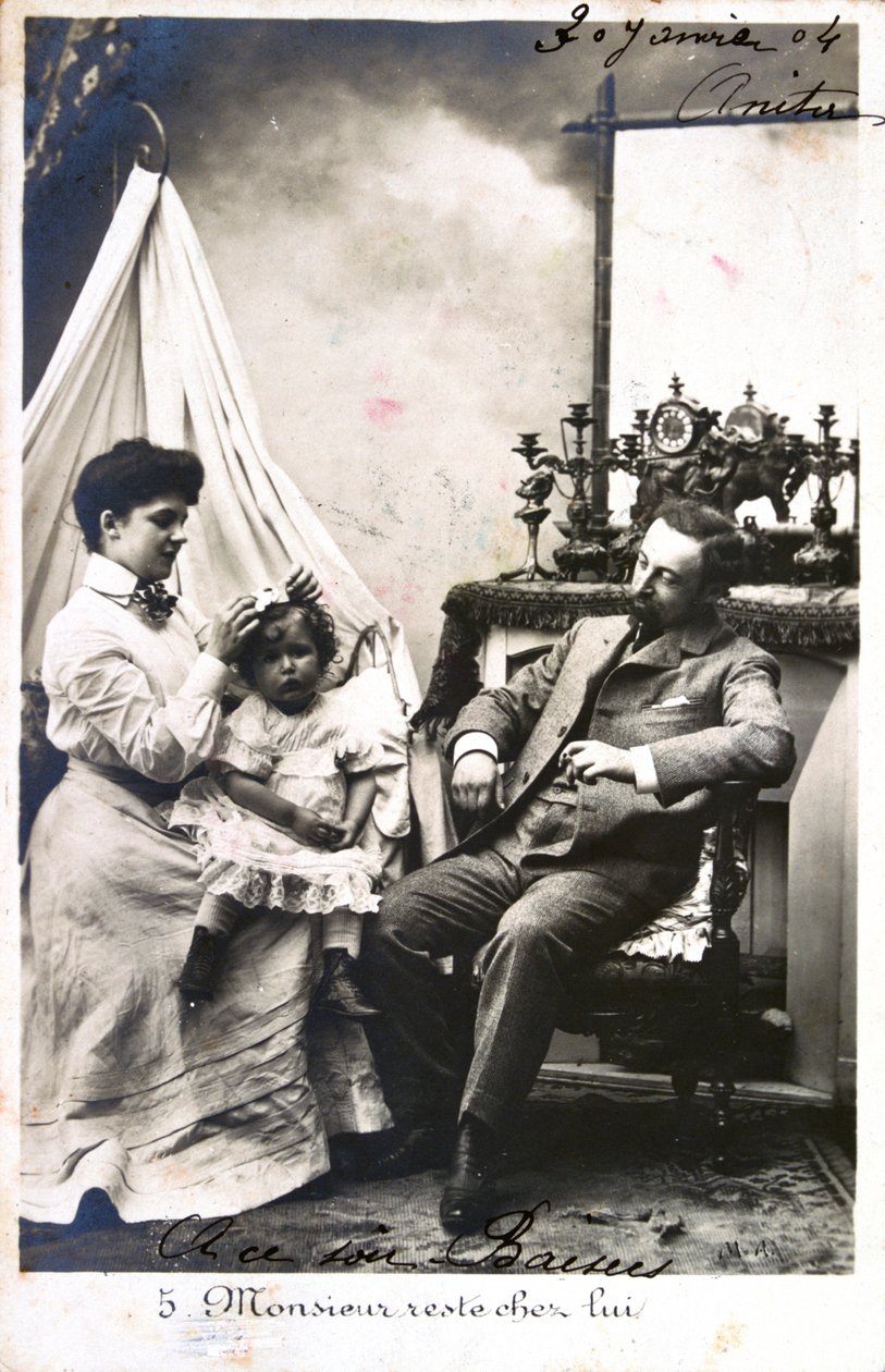 Francouzská pohlednice, c1900 od Unbekannt