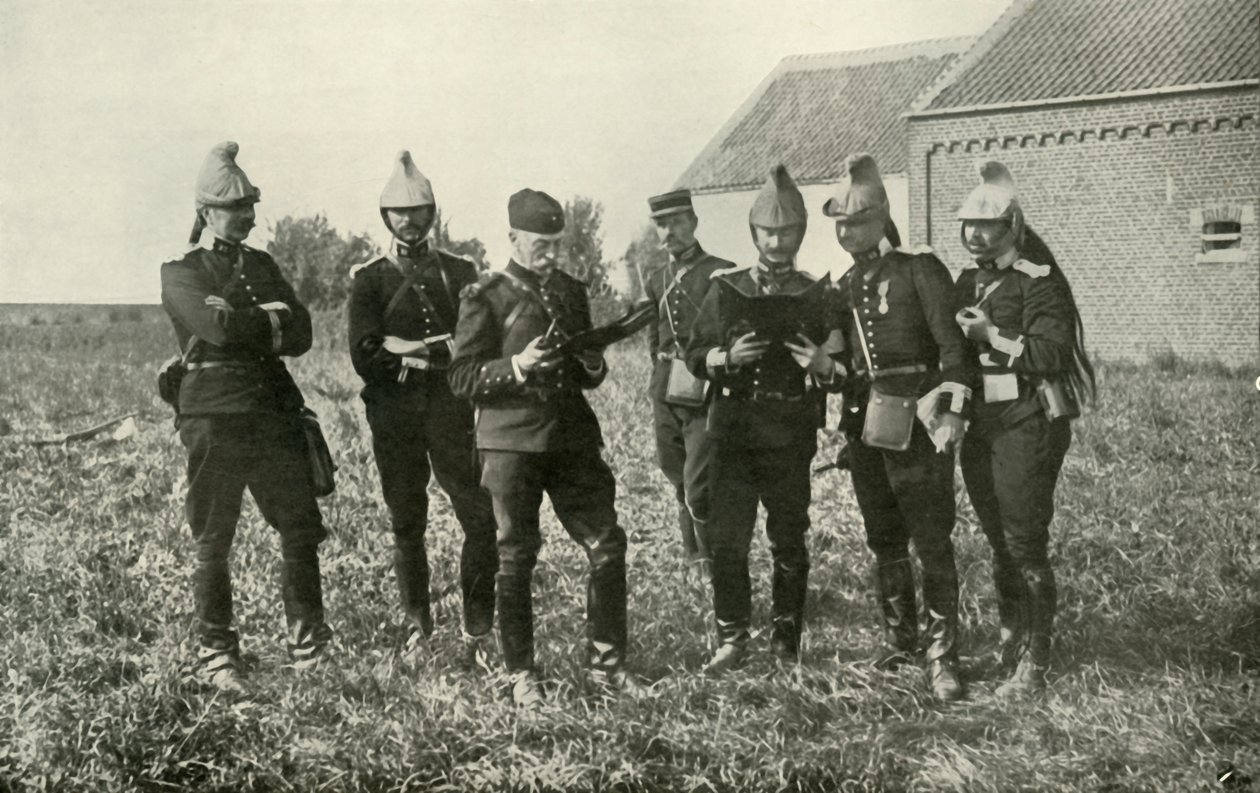 Francouzští štábní důstojníci v poradě, 1914, 1919. od Unbekannt