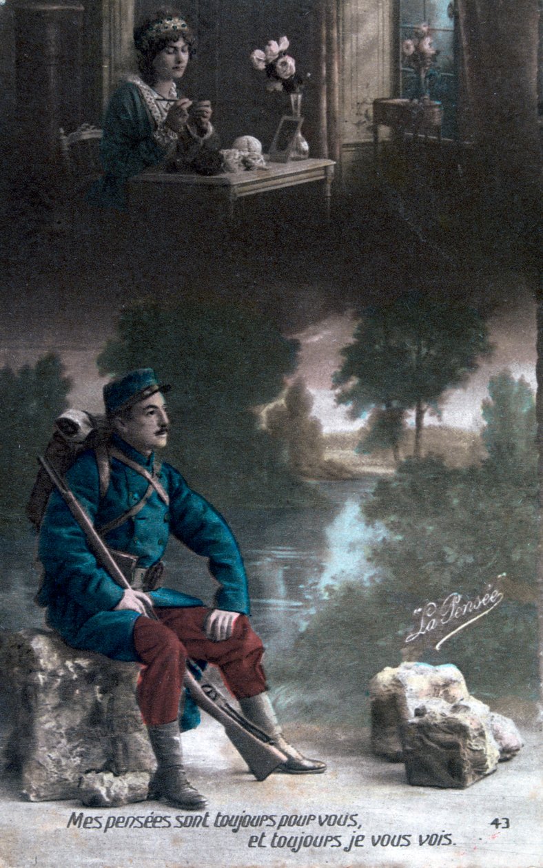 Francouzská pohlednice z první světové války, 1914-1918 od Unbekannt
