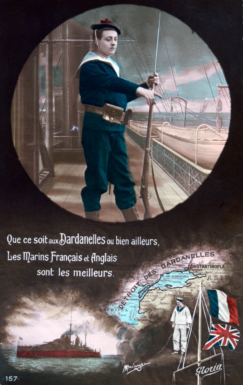 Francouzská pohlednice z první světové války, 1914-1918 od Unbekannt