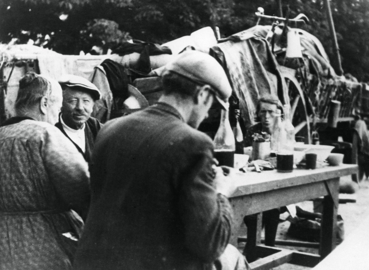 Francouzští a belgičtí uprchlíci, Rambouillet, Francie, 16. července 1940 od Unbekannt