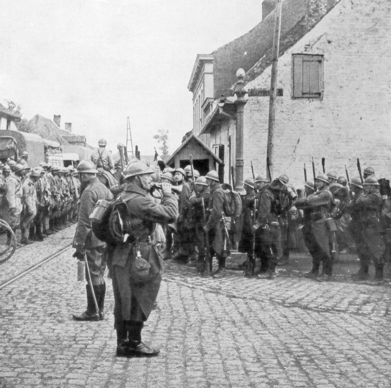 Francouzské a belgické jednotky, Flandry, c1917 od Unbekannt