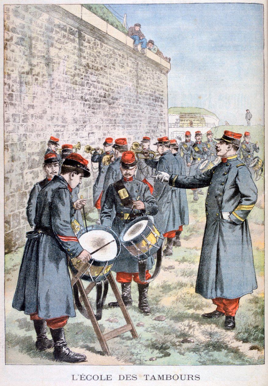 Francouzská vojenská bubnová škola, 1903 od Unbekannt