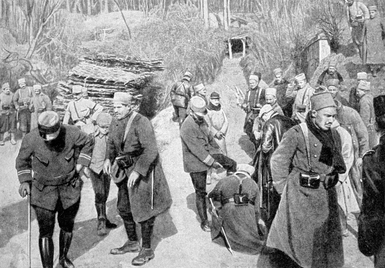Francouzští koloniální vojáci v Pikardii, Francie, první světová válka, 1915 od Unbekannt