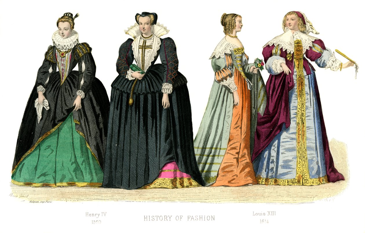 Francouzský kostým: Jindřich IV., Ludvík XIII., 1882 od Unbekannt