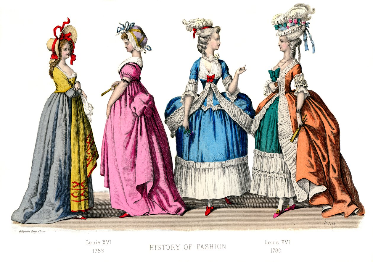 Francouzský kostým: Ludvík XVI., 1882 od Unbekannt