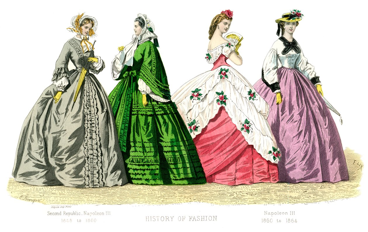 Francouzský kostým: Druhá republika, Napoleon III, 1882 od Unbekannt