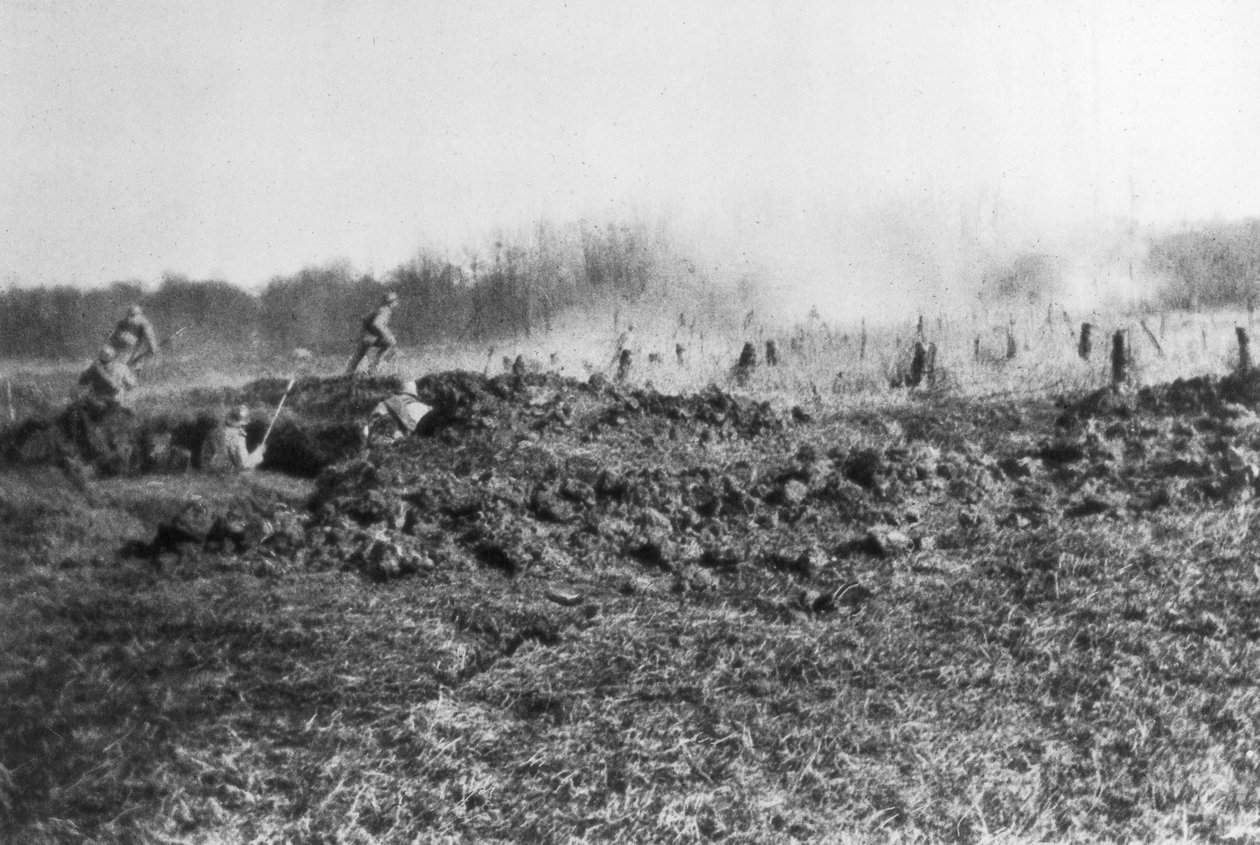 Francouzský protiútok mezi Sommou a řekou Oise, Pikardie, Francie, 1918 od Unbekannt