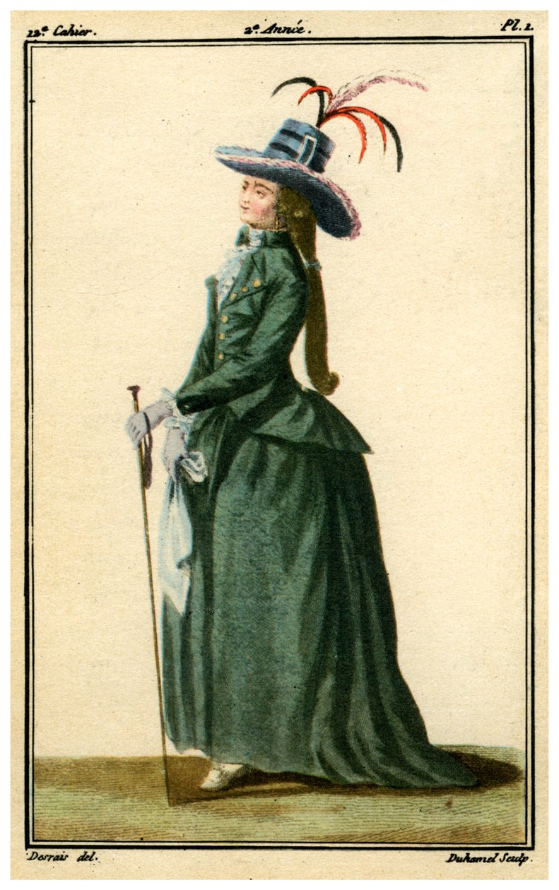 Francouzská móda z 18. století, 1786-1789 1938 od Unbekannt