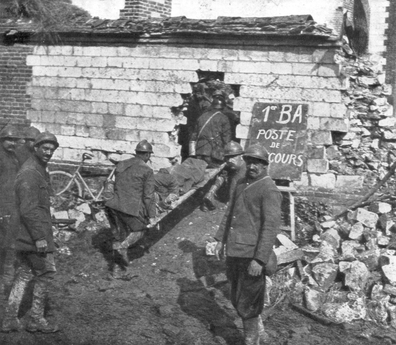 Francouzská polní nemocnice poblíž Moreuil, Pikardie, Francie, 1918 od Unbekannt
