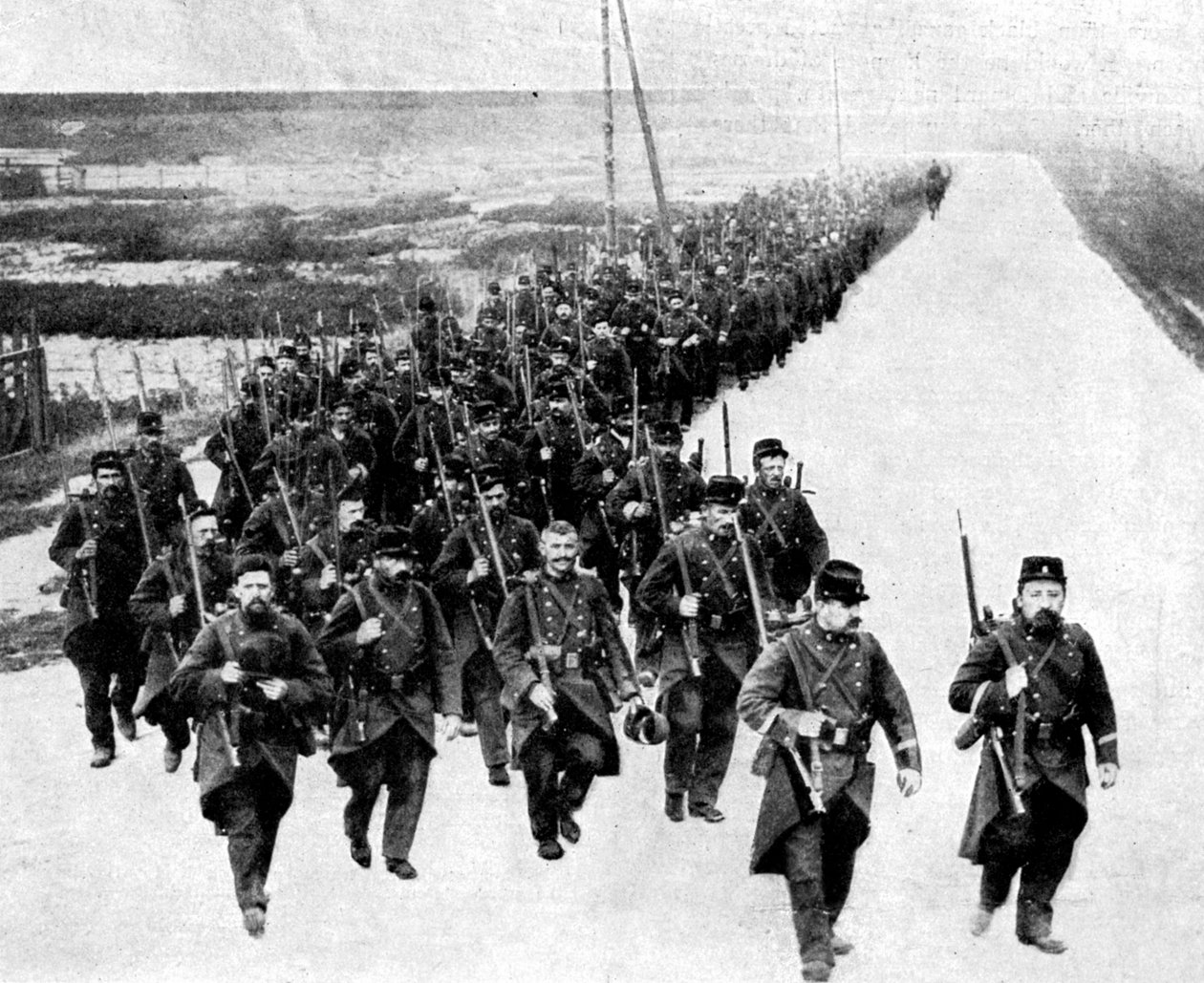 Francouzská pěchota, posily pro spojence, první světová válka, 1914 od Unbekannt