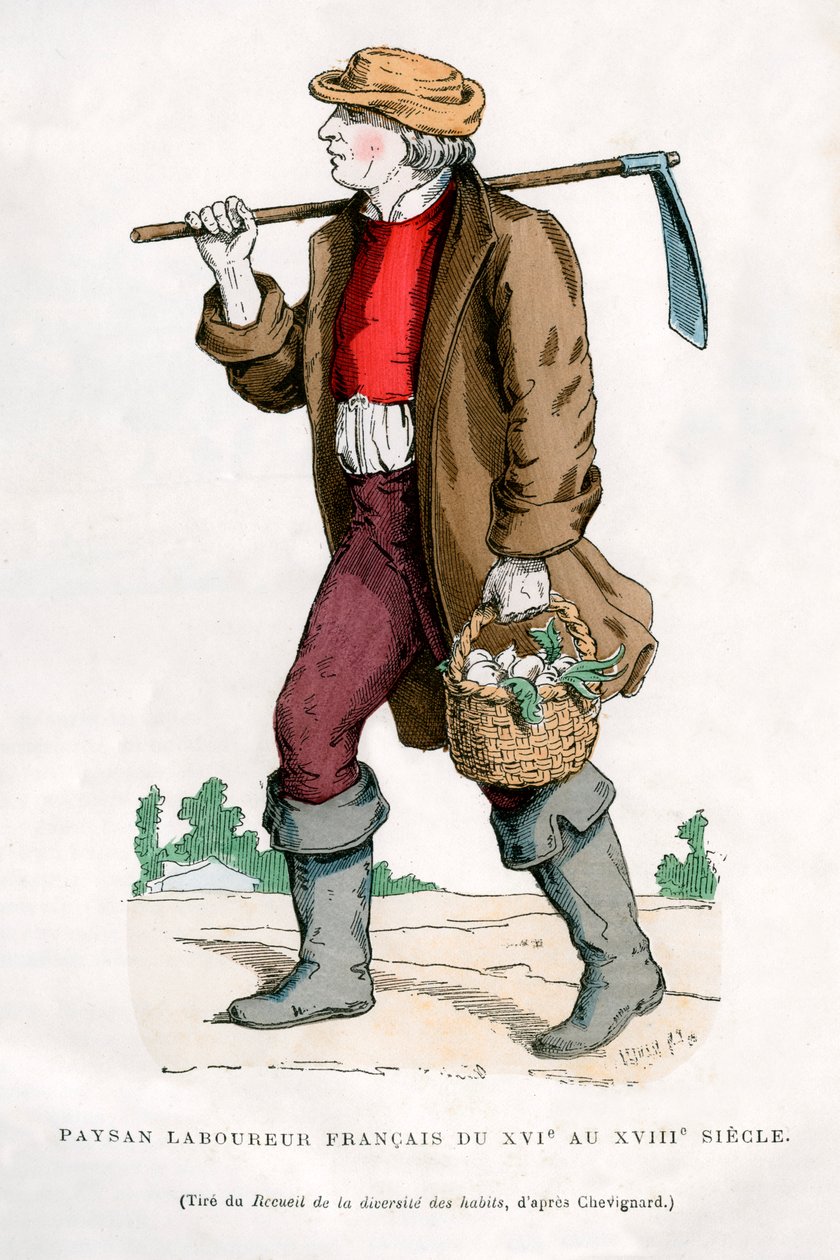 Francouzský rolnický dělník, 16. století 1882-1884 od Unbekannt