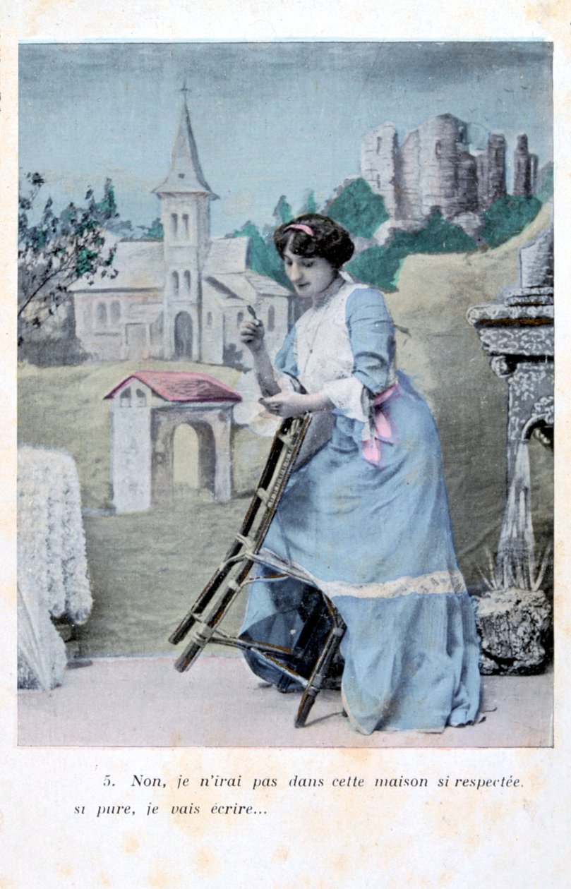 Francouzská pohlednice, c1900 od Unbekannt