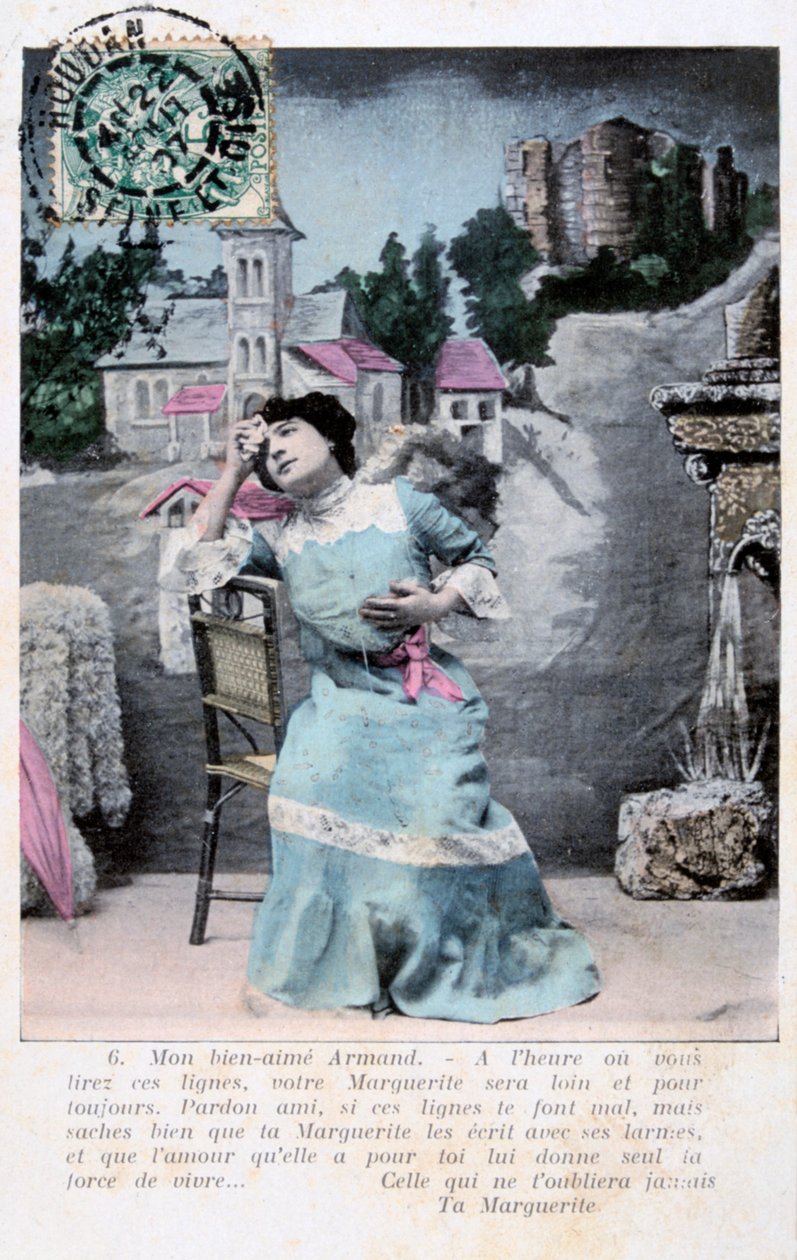Francouzská pohlednice, c1900 od Unbekannt