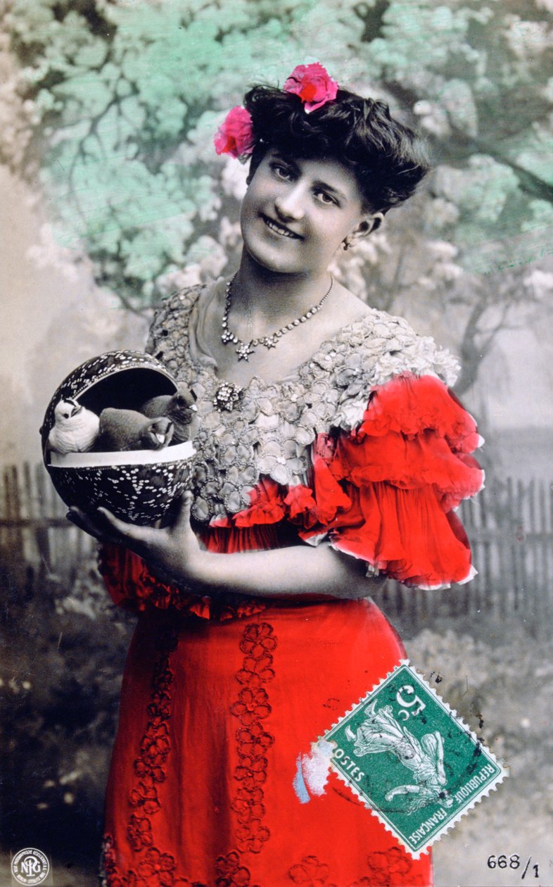 Francouzská pohlednice, c1900 od Unbekannt