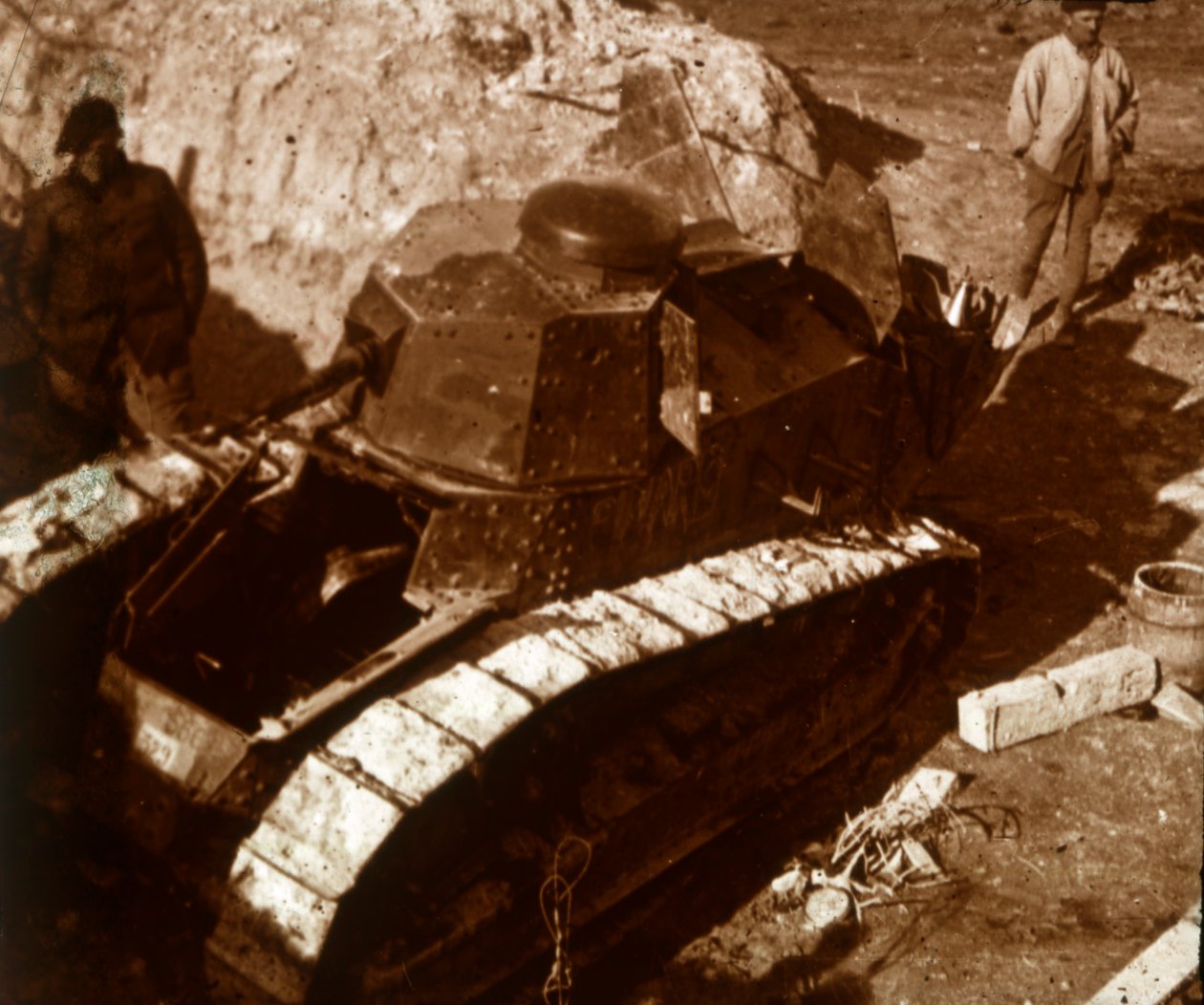 Francouzský tank, c1914-c1918 od Unbekannt
