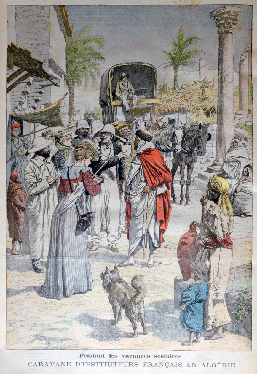 Francouzští učitelé navštěvující Alžírsko během školních prázdnin, 1903 od Unbekannt