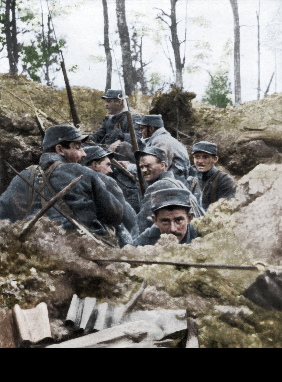 Francouzské jednotky v zákopovém systému Calonne, Francie, červenec 1915 od Unbekannt