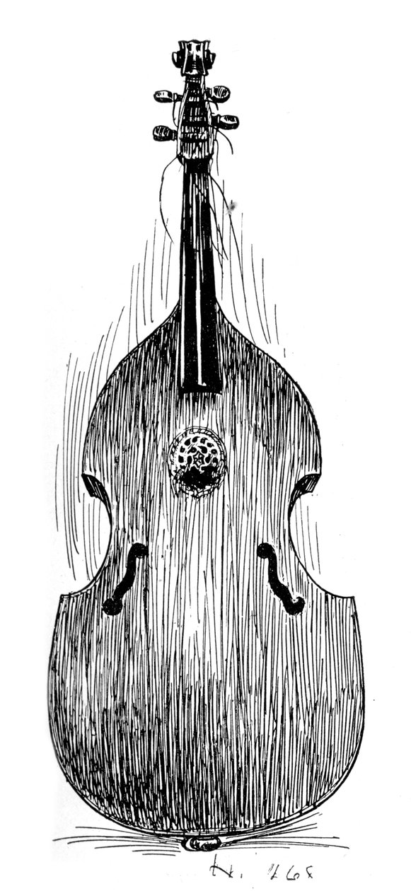 Francouzská viola da gamba, c1600, 1901 od Unbekannt