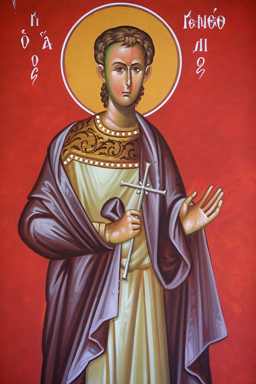 Freska v kostele svatého kříže, Pedoulas. Saint Guenessios, 20150510, Pedoulas, Kypr od Unbekannt
