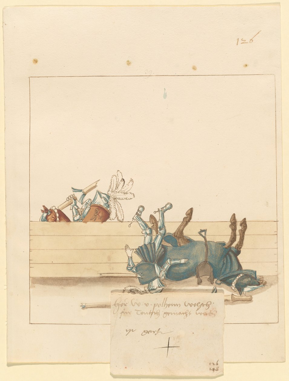 Freydal, The Book of Jousts and Tournament of Emperor Maxmilian I: Combats...Plate 114, c1515. od Unbekannt