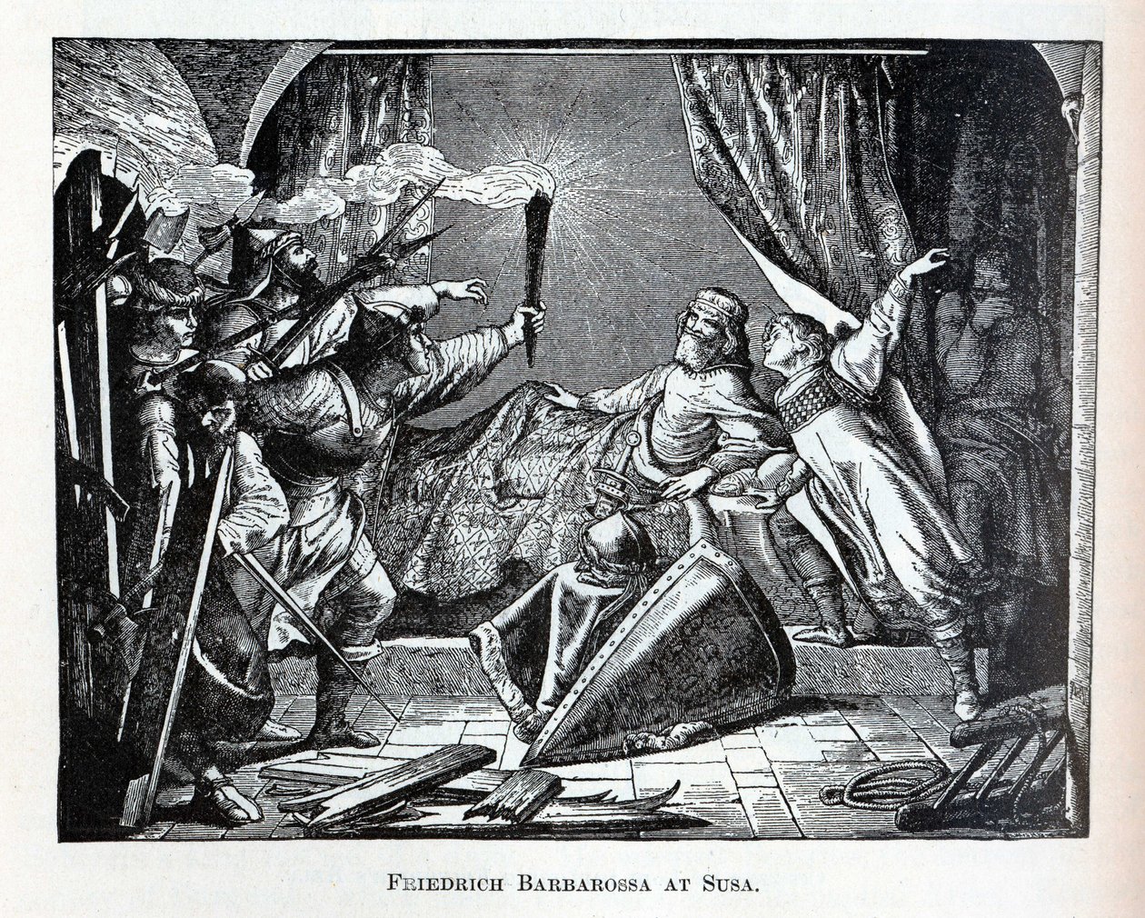 Friedrich Barbarossa v Susa, 1882 od Unbekannt
