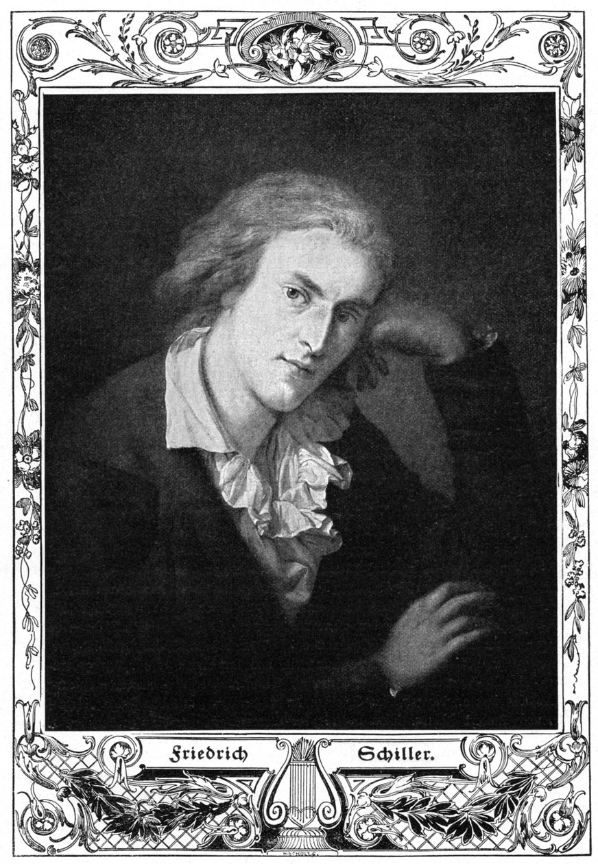 Friedrich Schiller , německý básník, filozof, historik a dramatik, 1900 od Unbekannt