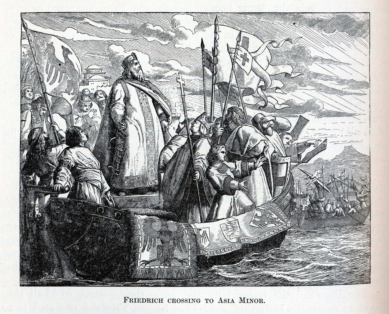 Friedrich přechod do Malé Asie, 1882 od Unbekannt