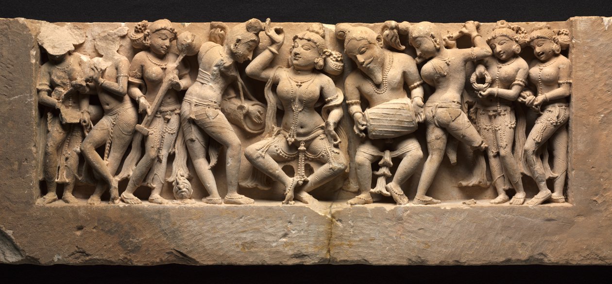 Frieze s tanečnicí a hudebníky, c. 973. od Unbekannt