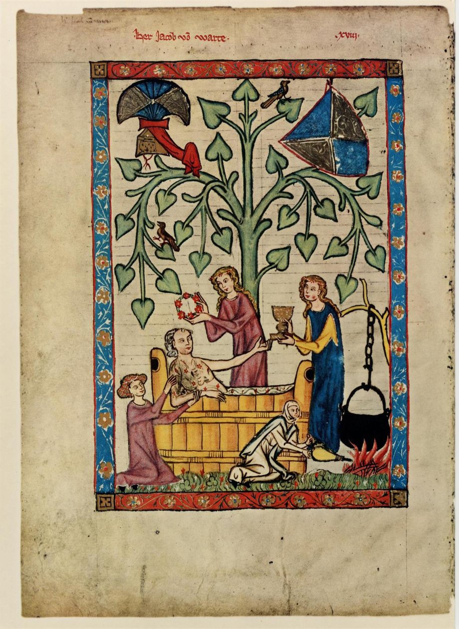 Z Codexu Manesse, mezi 1305 a 1340 od Unbekannt