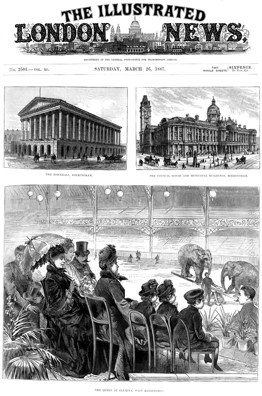 Titulní strana The Illustrated London News, 1887 od Unbekannt