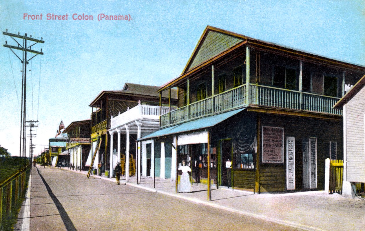 Front Street, Colon, Panama, 1907 od Unbekannt