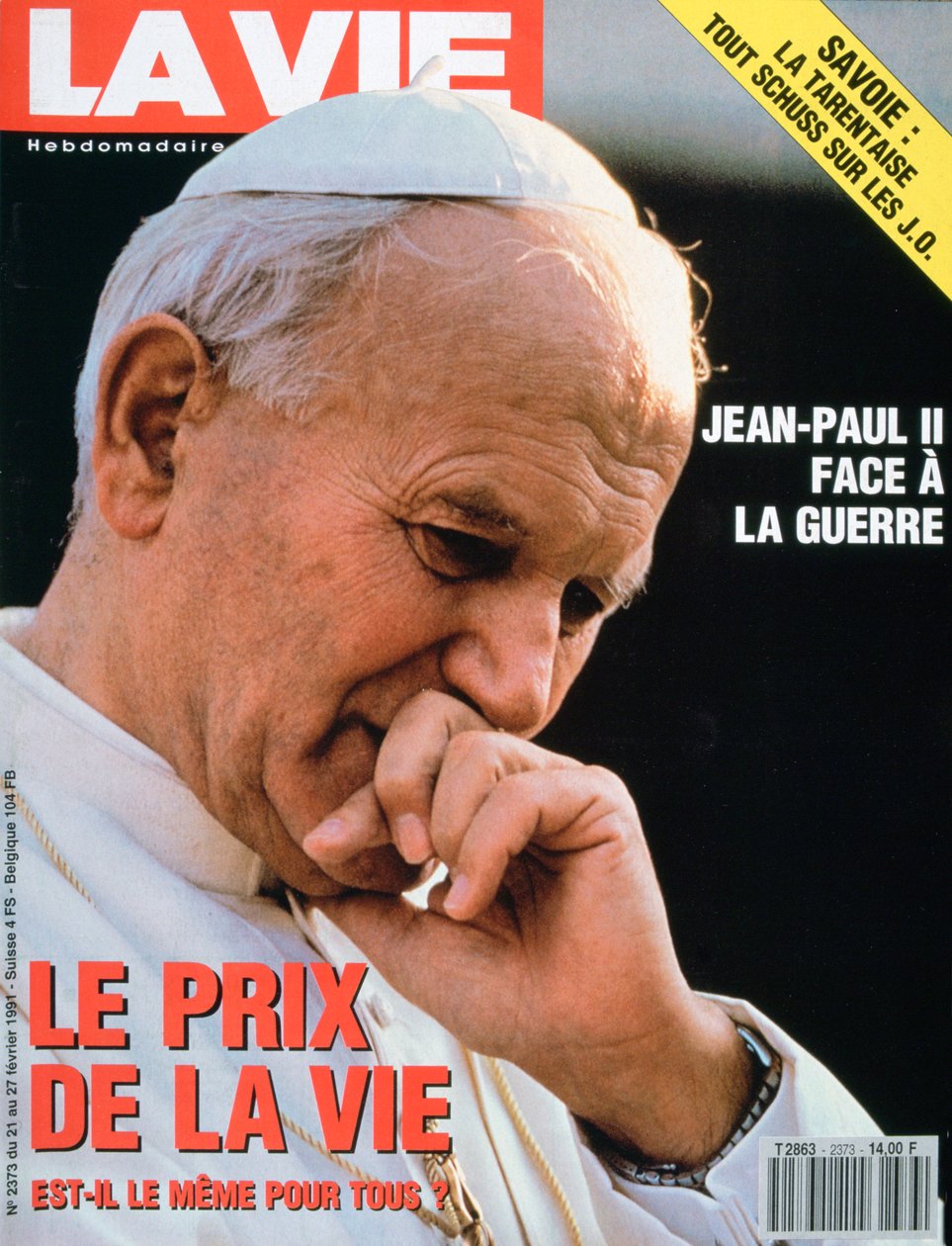 Přední strana obálky La Vie, únor 1991 od Unbekannt