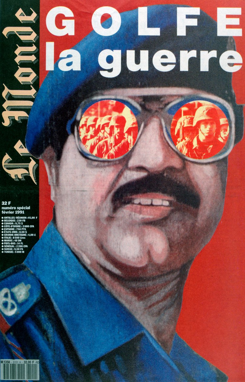 Přední strana obálky Le Monde, únor 1991 od Unbekannt