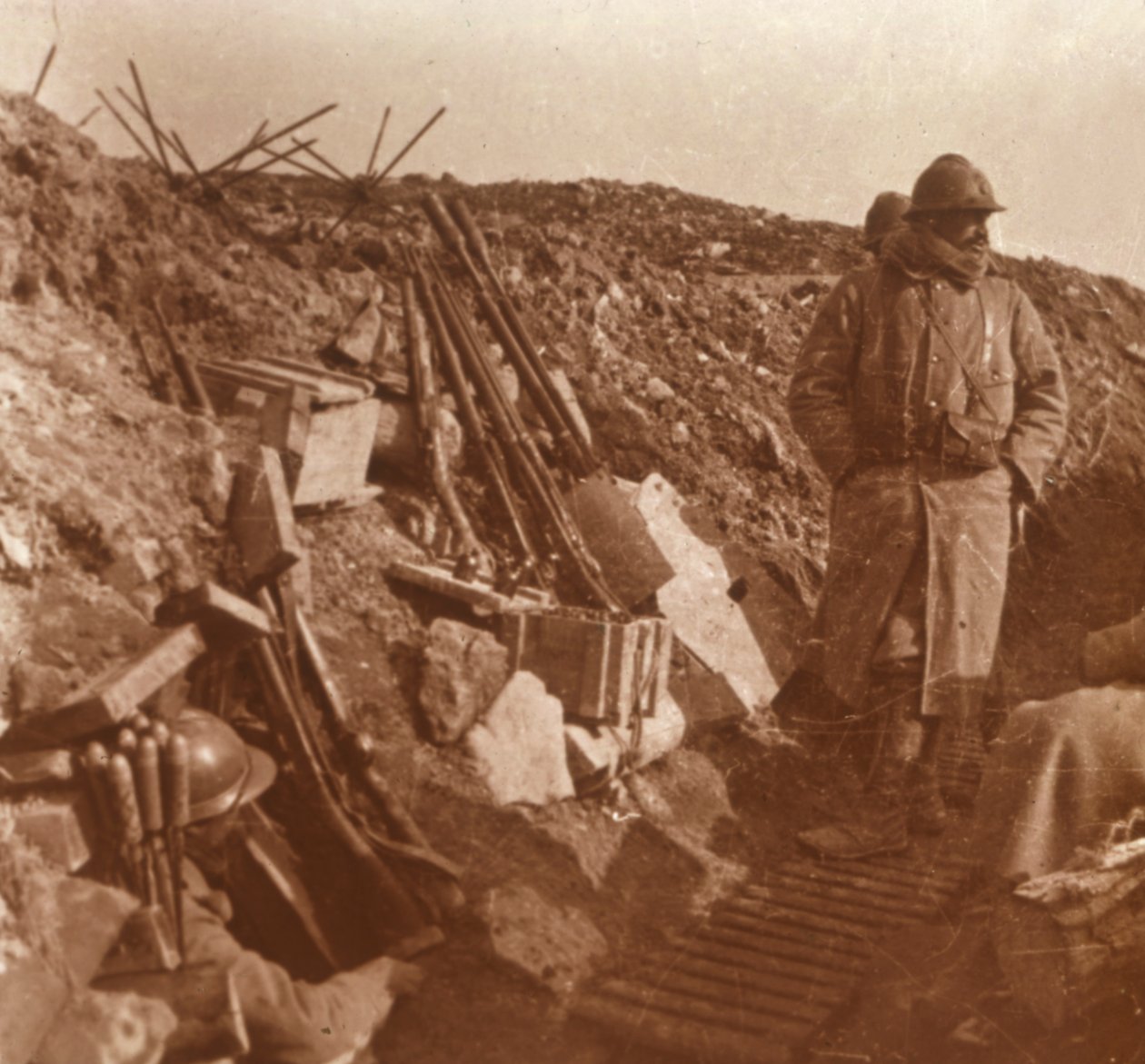 Přední linie, Vauquois, severní Francie, c1914-c1918 od Unbekannt