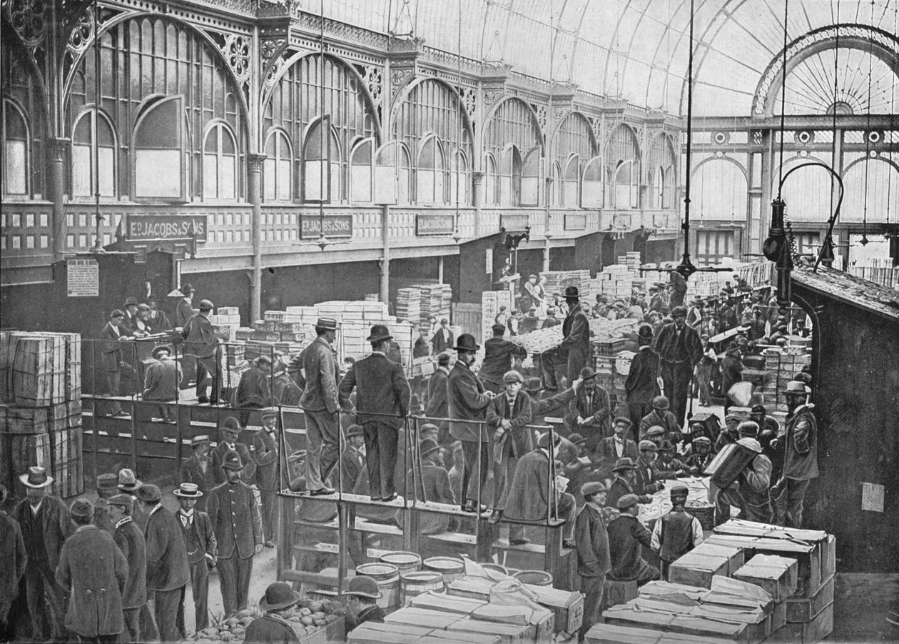 Aukce ovoce na Covent Garden Market, Londýn, c1901 1901 od Unbekannt