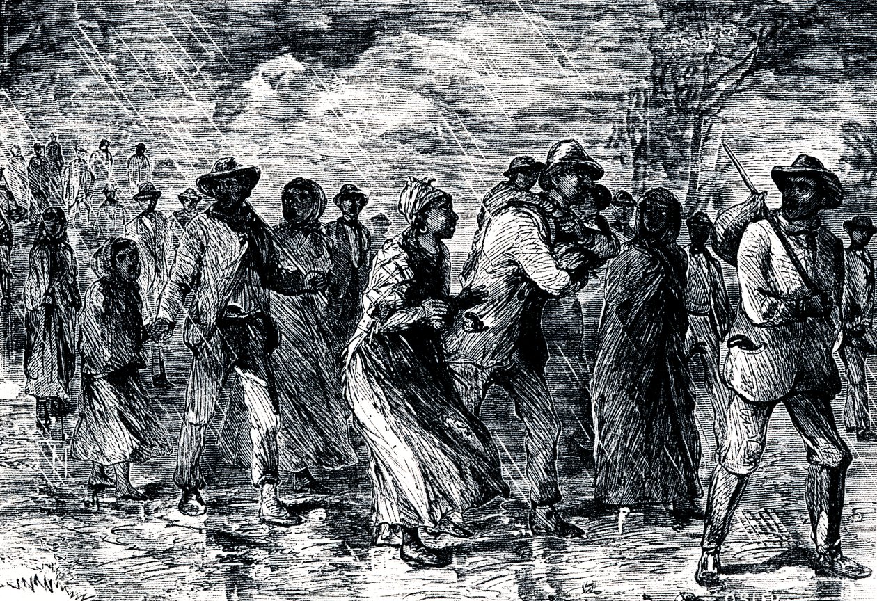 Uprchlí otroci prchající z Marylandu do Delaware prostřednictvím podzemní železnice, 1850-1851 od Unbekannt