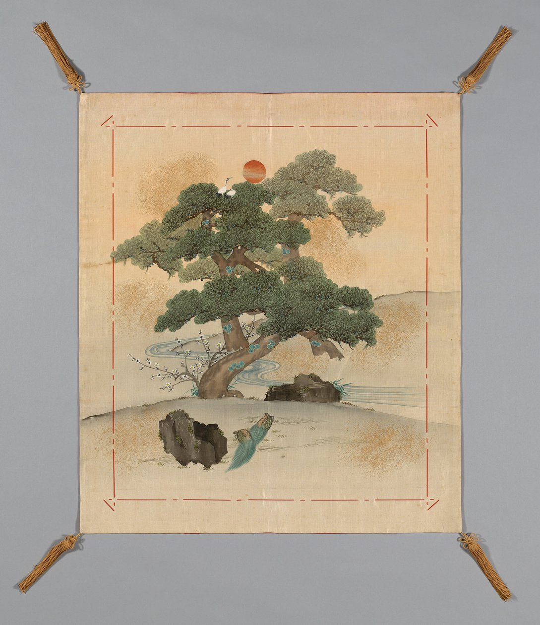 Fukusa Gift Kover, Japonsko, Air rly Období Meidži 1868-1912, 186883. od Unbekannt