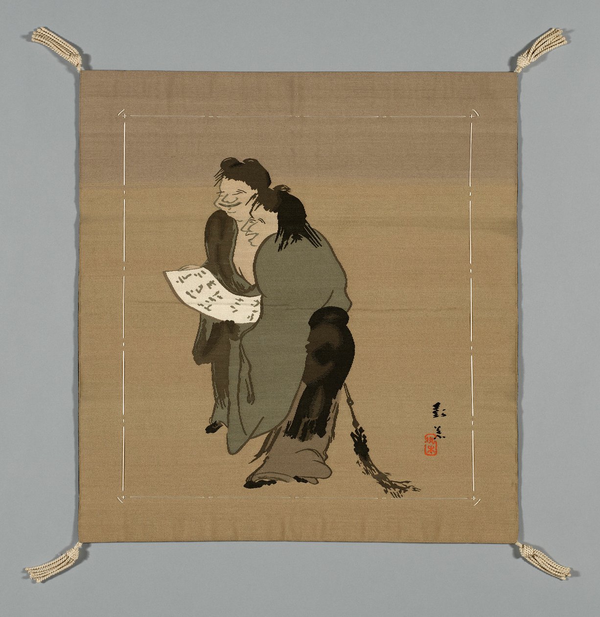 Fukusa Gift Cover, Japonsko, pozdní období Edo 1789-1868 Období Meidži 1868-1912, 19. století. od Unbekannt