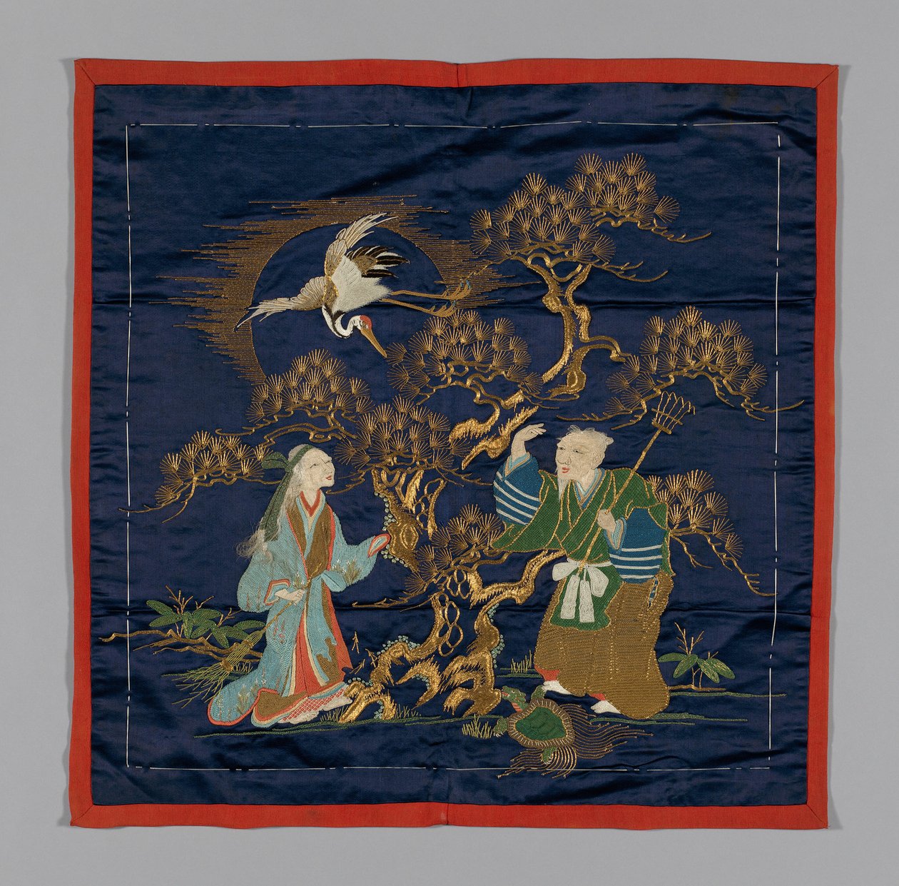 Fukusa Gift Cover, Japonsko, pozdní období Edo 1789-1868 Období Meidži 1868-1912, konec 19. stol. od Unbekannt